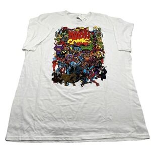 Marvel Comics Men's Vintage Character Group Graphic Crewneck T-Shirt  XXL